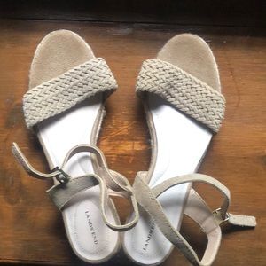 Lands End espadrilles like new